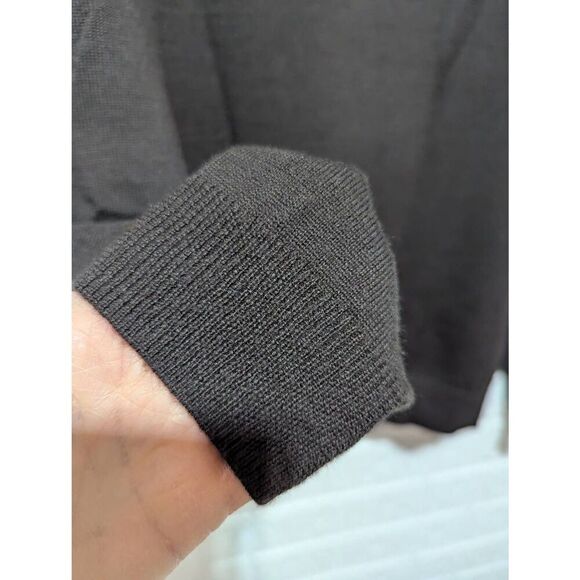 Linea Juomo Men's Brown Solid Long-Sleeve Merino Wool Collared Sweater Size L - Picture 4 of 6